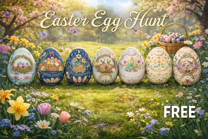 Preview of [FREE] Easter Egg Hunt 🐰 | Collect, Sell & Leaderboard