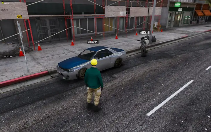 Preview of [STANDALONE]Fivem Licenseplate Above The Car