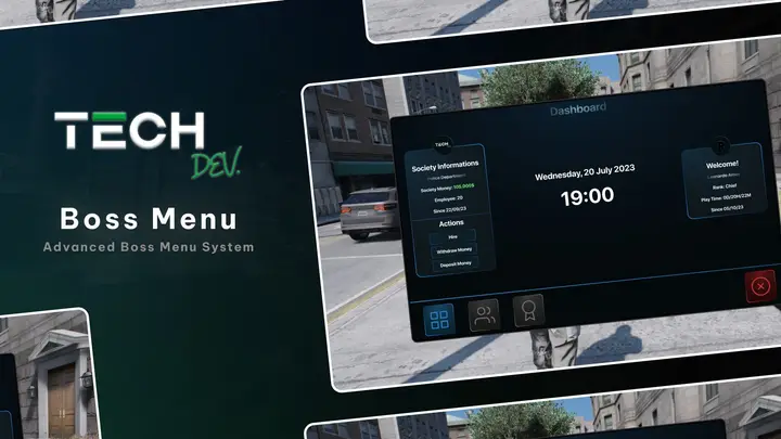 Preview of [RELEASE] [FREE] [ESX] Advanced Boss Menu System