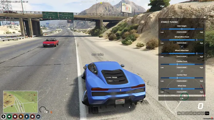 Preview of [SCRIPT] [FREE] Modern UI Vehicle Stance kit