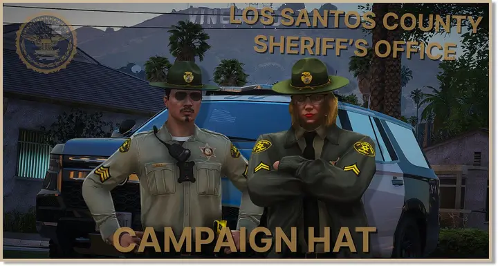 Preview of FREE - LSSD Campaign Hat