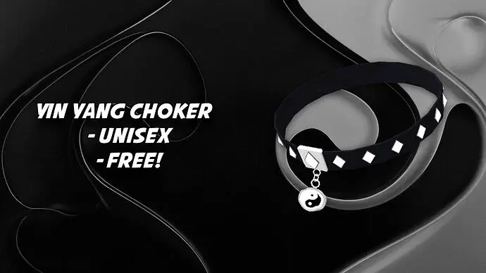 Preview of Unisex Yin Yang Choker - Addon Clothing