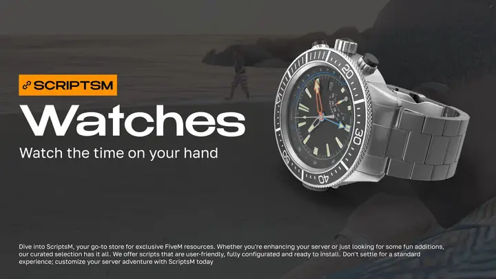 Preview of [FREE] ScriptsM Watches - Watch the time on your hand!