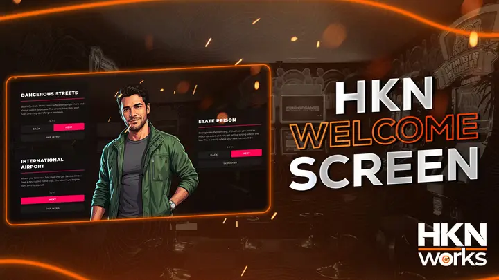 Preview of [FREE] 🎬 HKN Works | Welcome Screen