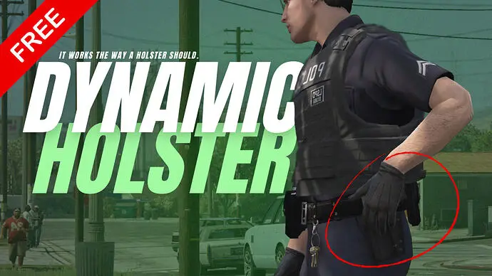 Preview of [FREE RELEASE] Sniffer Dynamic Holster | Realistic Weapon Holster System