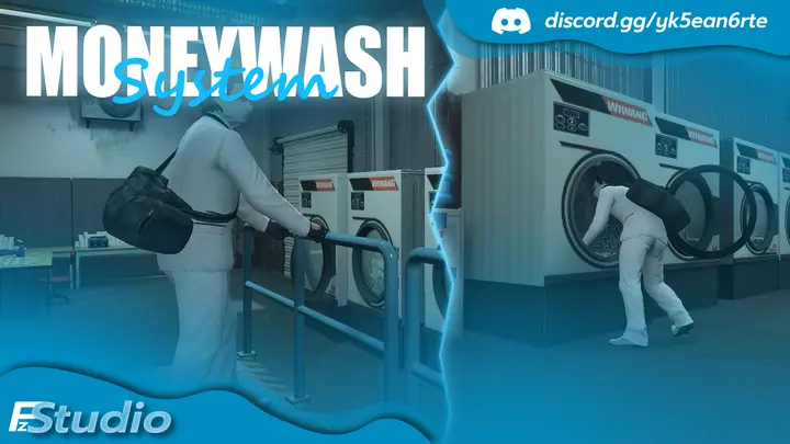 Preview of FREE ║QBX ║ FzMoneywash ║ FiveM Script ║ Moneywash System ║