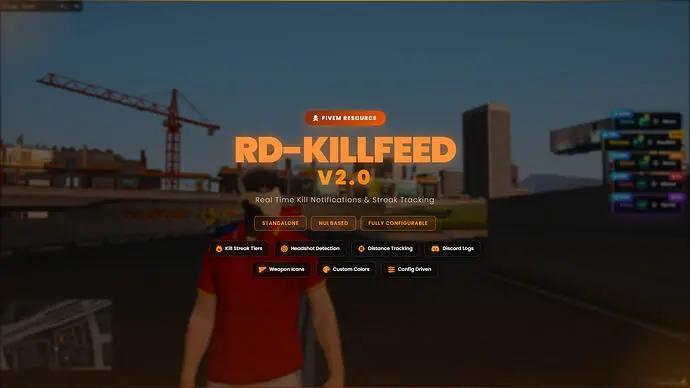 Preview of [FREE] RD KillFeed V2.0 - Customizable Kill Feed & Death Feed System