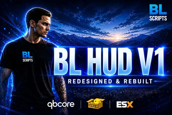 Preview of [FREE] BL HUD V1 | Redesigned HUD | (QB/Qbox/ESX)