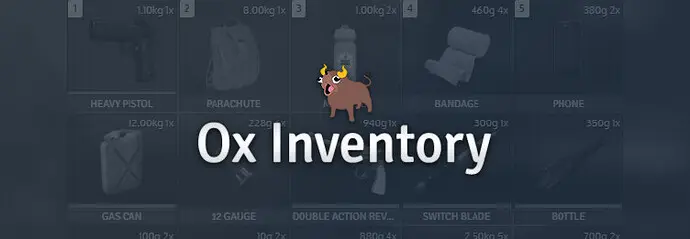 Preview of [Free] ox_inventory - slot-based inventory with metadata