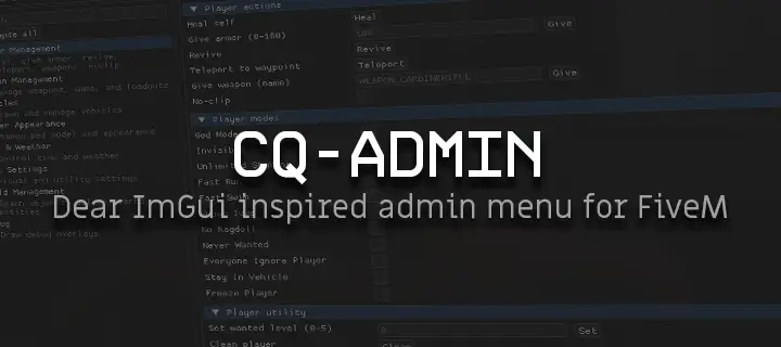 Preview of [FREE] cq-admin: Modular Admin Menu