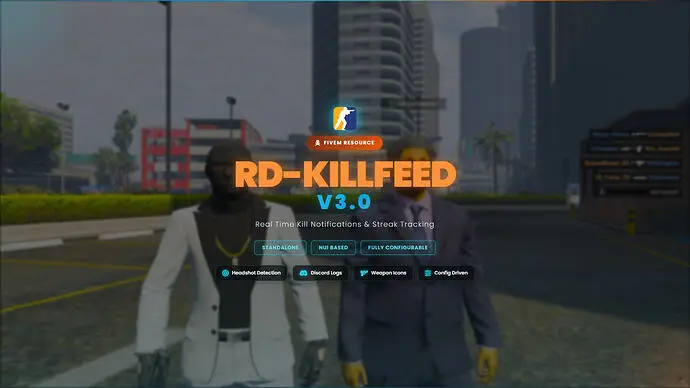 Preview of [FREE] RD KillFeed CS2 Edition - Modern Configurable Kill Feed