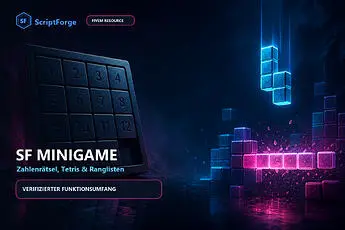 Preview of [ESX] SF Minigame – Number Puzzle, Tetris & Leaderboards | ScriptForge