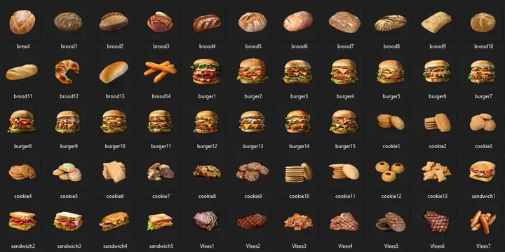 Preview of FREE 55 FOOD IMAGES :D