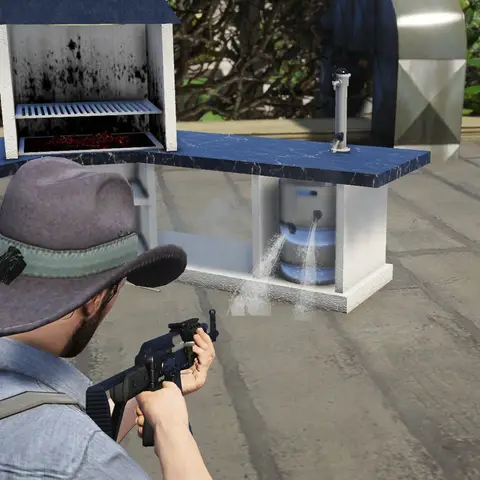 Preview of [PROPS] Garden grill, restaurant menu and German speed camera