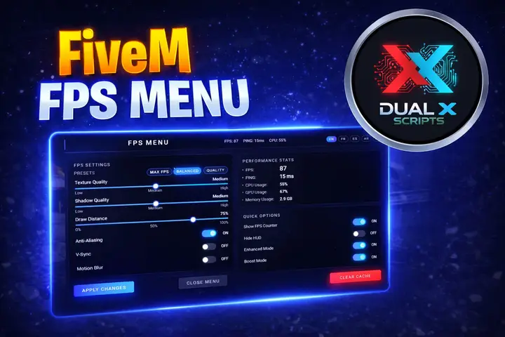 Preview of Advance Fps Menu