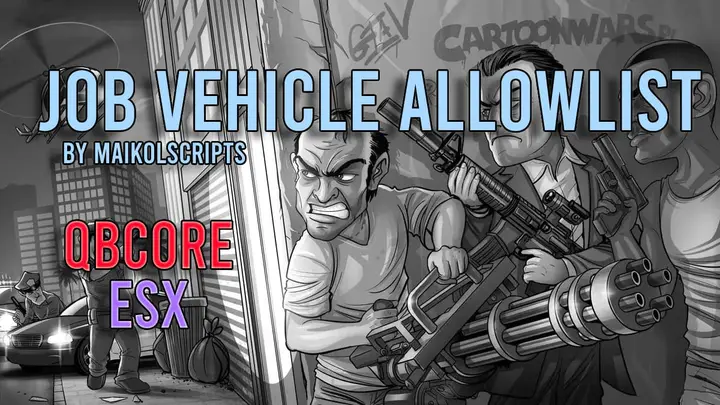 Preview of [FREE] QBCore & ESX | Job Vehicle Allowlist 