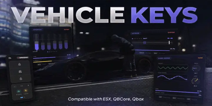 Preview of [FREE] Advanced Vehicle Keys System [ESX/QB/QBOX]
