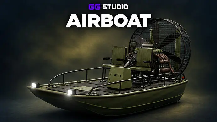 Preview of FREE Airboat | FiveM Vehicle |